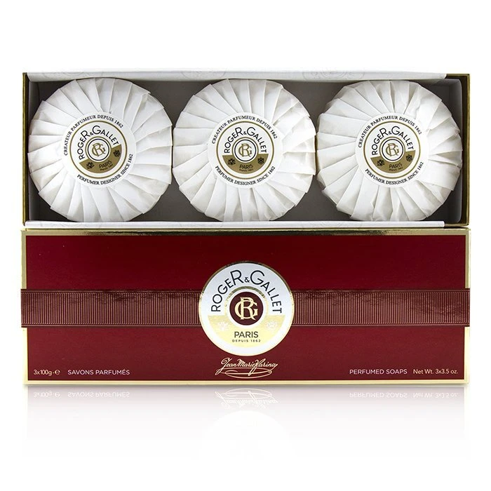 Roger & Gallet Jean Marie Farina Perfumed Soap Coffret 3x100g/3.5oz 3 Roger & Gallet Jean Marie Farina Perfumed Soap Coffret 3x100g/3.5oz