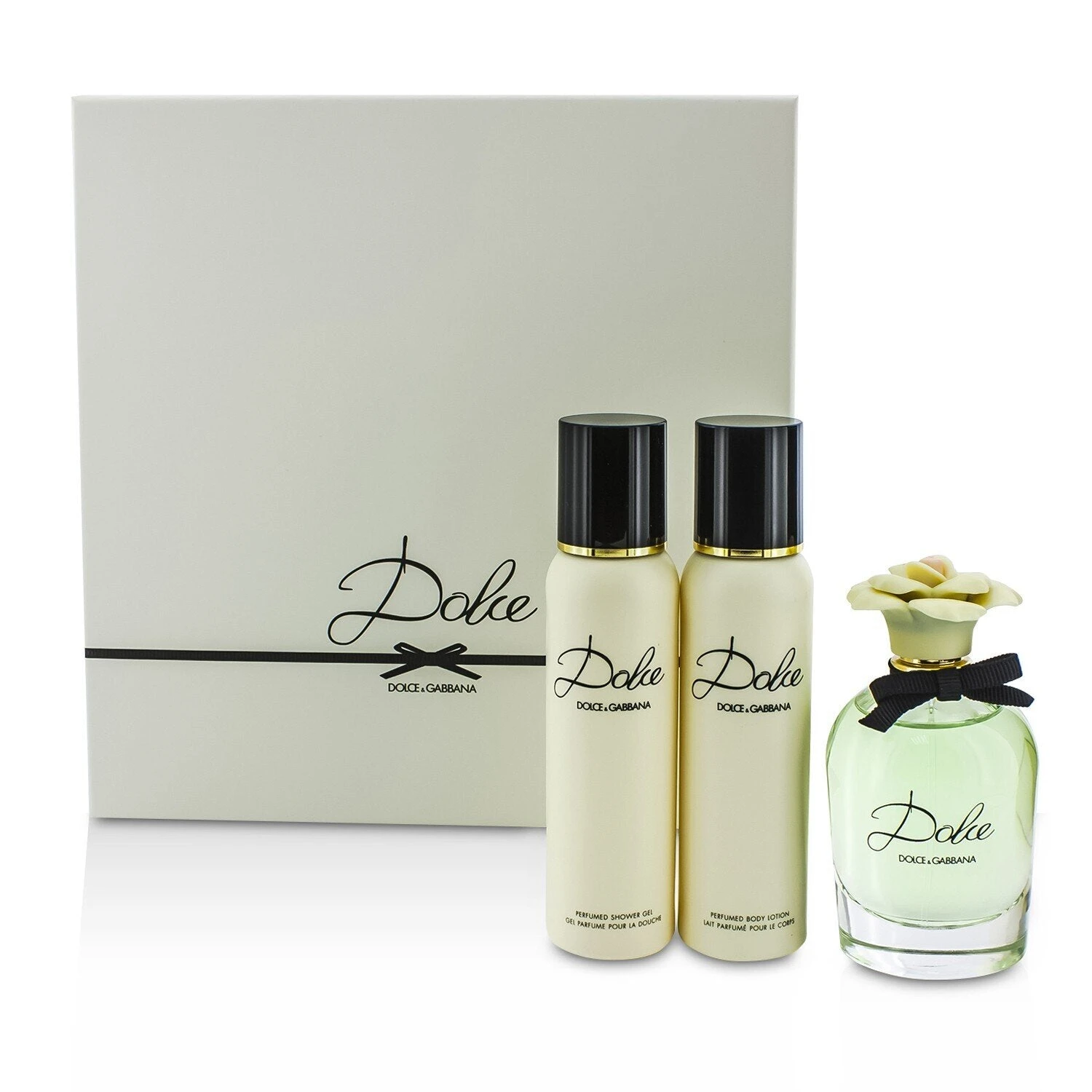 Dolce & Gabbana Dolce Coffret: Eau De Parfum Spray 75ml/2.5oz + Body Lotion 100ml/3.3oz + Shower Gel 100ml/3.3oz 3pcs 3 Dolce & Gabbana Dolce Coffret: Eau De Parfum Spray 75ml/2.5oz + Body Lotion 100ml/3.3oz + Shower Gel 100ml/3.3oz 3pcs