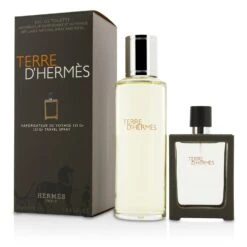 Hermès Hermes Terre D'Hermes Eau De Toilette Refillable Spray 30ml/1oz + Refill 125ml/4.2oz 2pcs