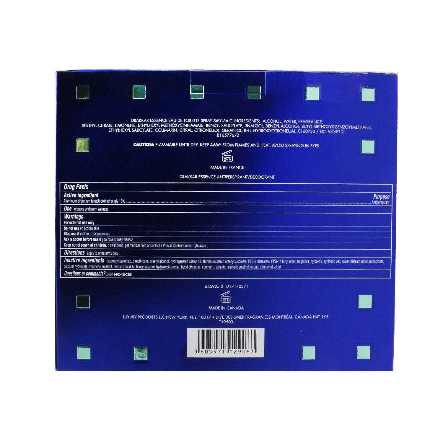 Guy Laroche Drakkar Essence Coffret: Eau De Toilette Spray 30ml/1oz + Antiperspirant Deodorant Stick 75g/2.6oz 2pcs 5 Guy Laroche Drakkar Essence Coffret: Eau De Toilette Spray 30ml/1oz + Antiperspirant Deodorant Stick 75g/2.6oz 2pcs - Image 3