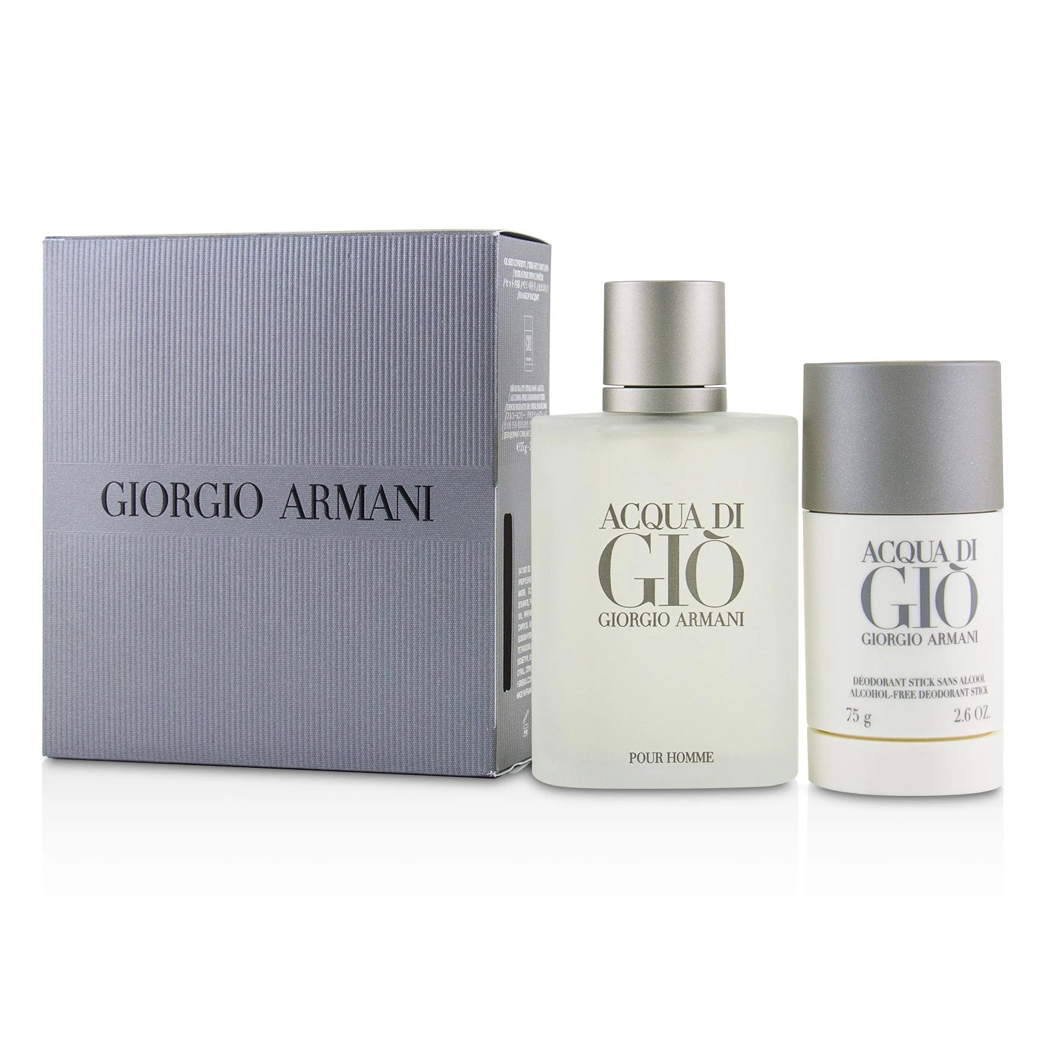 Giorgio Armani Acqua Di Gio Coffret: Eau De Toilette Spray 100ml/3.4oz + Alcohol-Free Deodorant Stick 75ml/2.6oz 2pcs 3 Giorgio Armani Acqua Di Gio Coffret: Eau De Toilette Spray 100ml/3.4oz + Alcohol-Free Deodorant Stick 75ml/2.6oz 2pcs