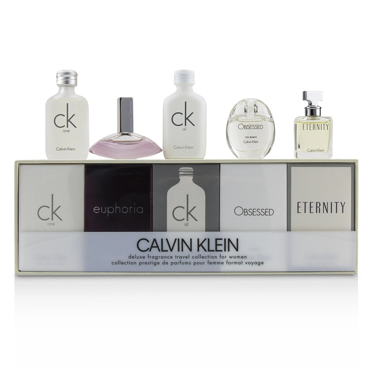 Calvin Klein Miniature Coffret: CK One EDT 10ml + Euphoria EDP 4ml + CK All EDT 10ml + Obsessed EDP 5ml + Eternity EDP 5ml 5pcs 3 Calvin Klein Miniature Coffret: CK One EDT 10ml + Euphoria EDP 4ml + CK All EDT 10ml + Obsessed EDP 5ml + Eternity EDP 5ml 5pcs