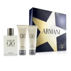 Giorgio Armani Acqua Di Gio Coffret: Eau De Toilette Spray 100ml/3.4oz + All Over Bod Shampoo 75ml/2.5oz + After Shave Balm 75ml/2.5oz 3pcs -Demet Perfume Shop 24158231014 1