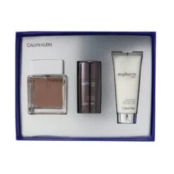 Calvin Klein Euphoria Men Coffret: Eau De Toilette Spray 100ml/3.4oz + Deodorant Stick 75g/2.6oz + After Shave Balm 100ml/3.4oz 3pcs -Demet Perfume Shop 25357384014 2