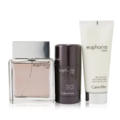 Calvin Klein Euphoria Men Coffret: Eau De Toilette Spray 100ml/3.4oz + Deodorant Stick 75g/2.6oz + After Shave Balm 100ml/3.4oz 3pcs