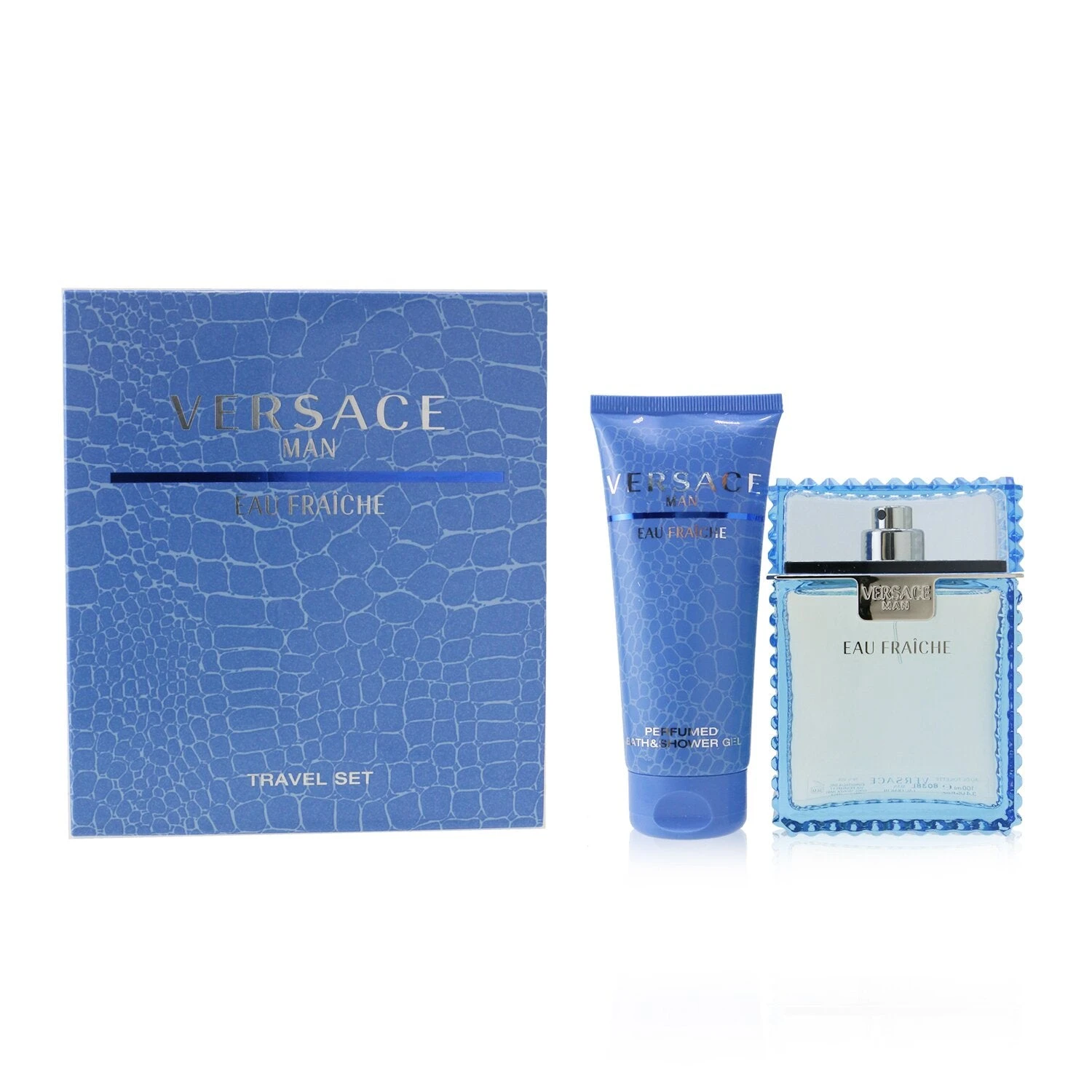 Versace Eau Fraiche Coffret: Eau De Toilette Spray 100ml/3.4oz + Perfumed Bath & Shower Gel 100ml/3.4oz 2pcs 4 Versace Eau Fraiche Coffret: Eau De Toilette Spray 100ml/3.4oz + Perfumed Bath & Shower Gel 100ml/3.4oz 2pcs - Image 2
