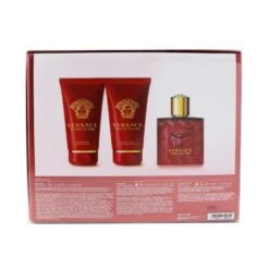 Versace Eros Flame Coffret: Eau De Parfum Spray 50ml/1.7oz +Perfumed Shower Gel 50ml/1.7oz + After Shave Balm 50ml/1.7oz 3pcs -Demet Perfume Shop 25518086614 2