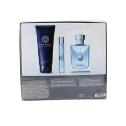 Versace Versace Pour Homme Coffret: Eau De Toilette Spray 100ml/3.4oz + Eau De Toilette Spray 10ml/0.3oz + Hair & Body Shampoo 150ml/5oz 3pcs -Demet Perfume Shop 25518286614 2