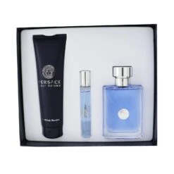 Versace Versace Pour Homme Coffret: Eau De Toilette Spray 100ml/3.4oz + Eau De Toilette Spray 10ml/0.3oz + Hair & Body Shampoo 150ml/5oz 3pcs