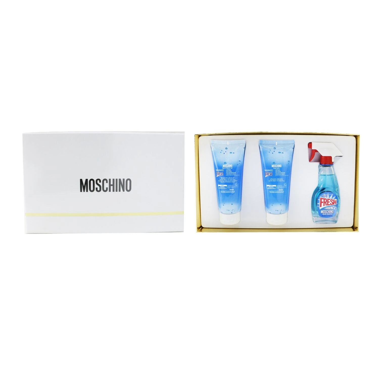 Moschino Fresh Couture Coffret: Eau De Toilette Spray 50ml/1.7oz + Body Lotion 100ml/3.4oz + Bath & Shower 100ml/3.4oz 3pcs 4 Moschino Fresh Couture Coffret: Eau De Toilette Spray 50ml/1.7oz + Body Lotion 100ml/3.4oz + Bath & Shower 100ml/3.4oz 3pcs - Image 2