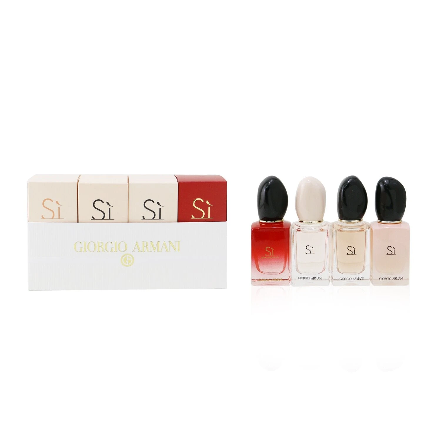 Giorgio Armani Si Miniature Collection: Si Edt 7ml + Si Edp 7ml + Si Fiori EDP 7ml + Si Passione EDP 7ml 4pcs 4 Giorgio Armani Si Miniature Collection: Si Edt 7ml + Si Edp 7ml + Si Fiori EDP 7ml + Si Passione EDP 7ml 4pcs - Image 2