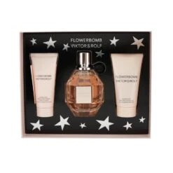 Viktor&Rolf Viktor & Rolf Flowerbomb Coffret: Eau De Parfum Spray 100ml/3.4oz + Body Cream 40ml/1.36oz + Shower Gel 50ml/1.7oz 3pcs -Demet Perfume Shop 25765590614 2