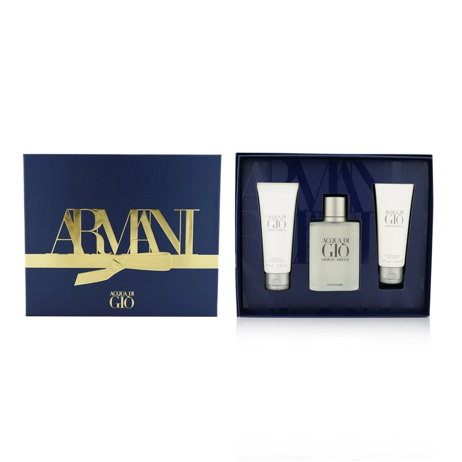 Giorgio Armani Acqua Di Gio Coffret: Eau De Toilette Spray 100ml/3.4oz + All Over Body Shampoo 75ml/2.5oz + After Shave Balm 75ml/2.5oz (Unboxed) 3pcs 4 Giorgio Armani Acqua Di Gio Coffret: Eau De Toilette Spray 100ml/3.4oz + All Over Body Shampoo 75ml/2.5oz + After Shave Balm 75ml/2.5oz (Unboxed) 3pcs - Image 2