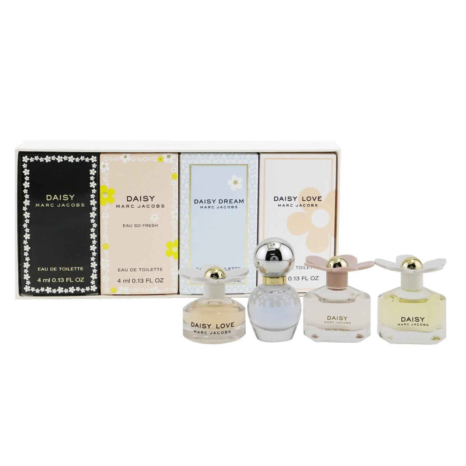 Marc Jacobs Daisy Miniature Coffret: Daisy, Daisy Eau So Fresh, Daisy Dream, Daisy Love 4x4ml/0.13oz 4 Marc Jacobs Daisy Miniature Coffret: Daisy, Daisy Eau So Fresh, Daisy Dream, Daisy Love 4x4ml/0.13oz - Image 2