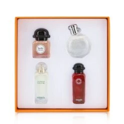 Hermès Hermes Miniature Coffret: Twilly D'Hermes, Un Jardin Sur Le Nil, Eau De Rhubarbe Ecarlate, Eau Des Merveilles 4x7.5ml/0.25oz