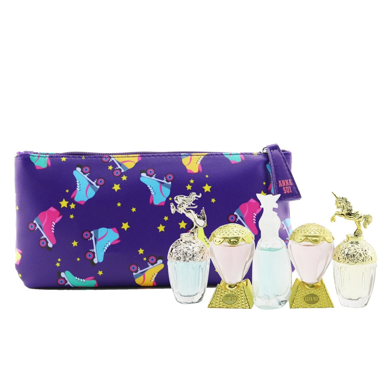 Anna Sui Miniature Coffret: Fantasia EDT 5ml + Fantasia Mermaid EDT 5ml + Sceret Wish EDT 5ml + 2x Sky EDT 5ml + Pouch 5pcs+Pouch 3 Anna Sui Miniature Coffret: Fantasia EDT 5ml + Fantasia Mermaid EDT 5ml + Sceret Wish EDT 5ml + 2x Sky EDT 5ml + Pouch 5pcs+Pouch