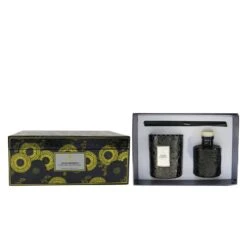 Voluspa Scalloped Edge Candle & Reed Diffuser Coffret - Moso Bamboo 2pcs -Demet Perfume Shop 26621975115 1