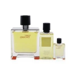 Hermès Hermes Terre D'Hermes Coffret: Pure Parfum Spray 75ml/2.53oz + Hair & Body Shower Gel 40ml/1.35oz + Pure Parfum Spray 5ml/0.17oz 3pcs -Demet Perfume Shop 26696940114 2