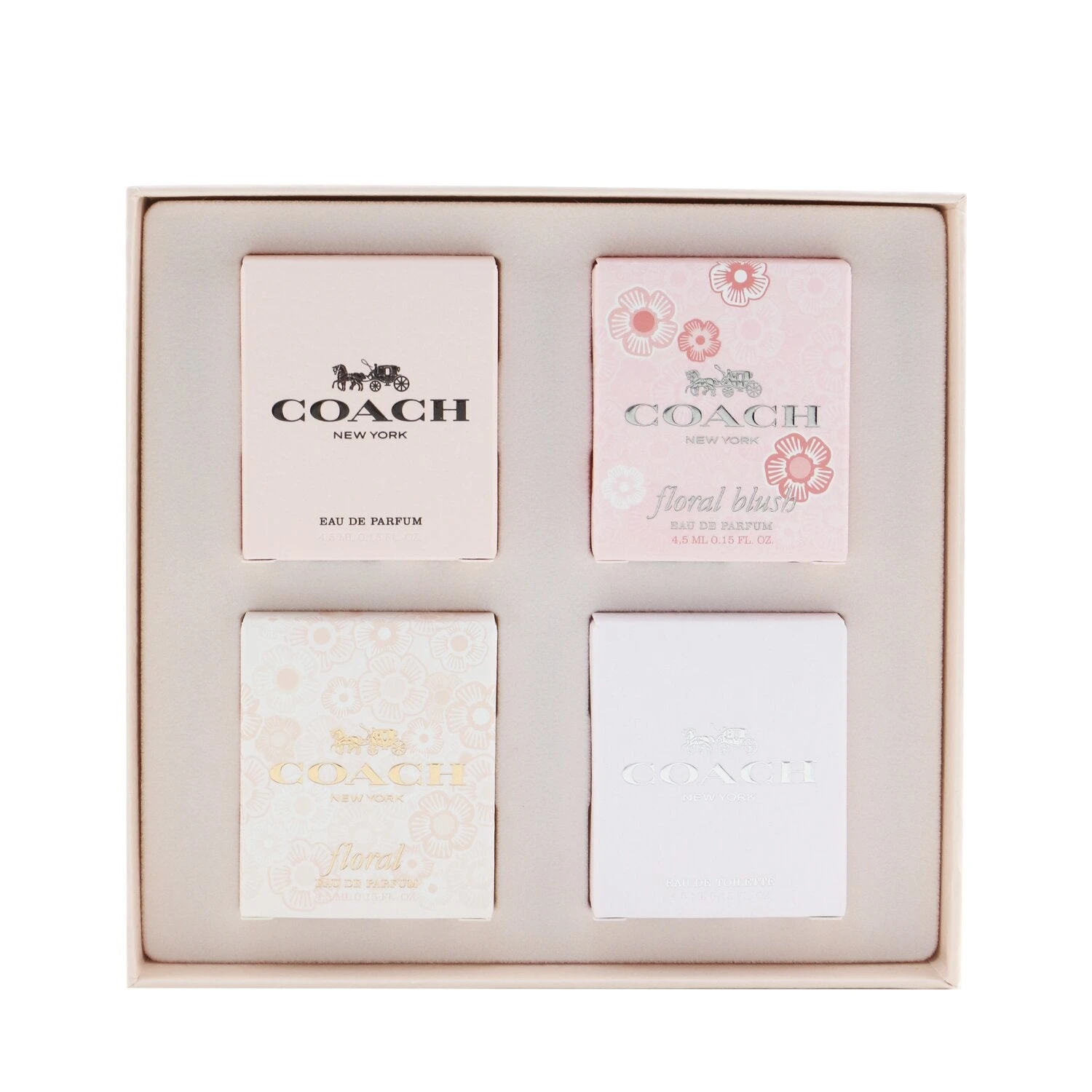 Coach Miniatures Coffret: Coach EDP, Floral Blush EDP, Floral EDP, Coach EDT 4x4.5ml/0.15oz 5 Coach Miniatures Coffret: Coach EDP, Floral Blush EDP, Floral EDP, Coach EDT 4x4.5ml/0.15oz - Image 3