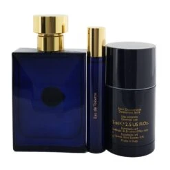 Versace Dylan Blue Coffret: Eau De Toilette Spray 100ml/3.4oz +Eau De Toilette Spray 10ml/0.3oz + Deo Stick 75g/2.5oz 3pcs -Demet Perfume Shop 26910586614 2