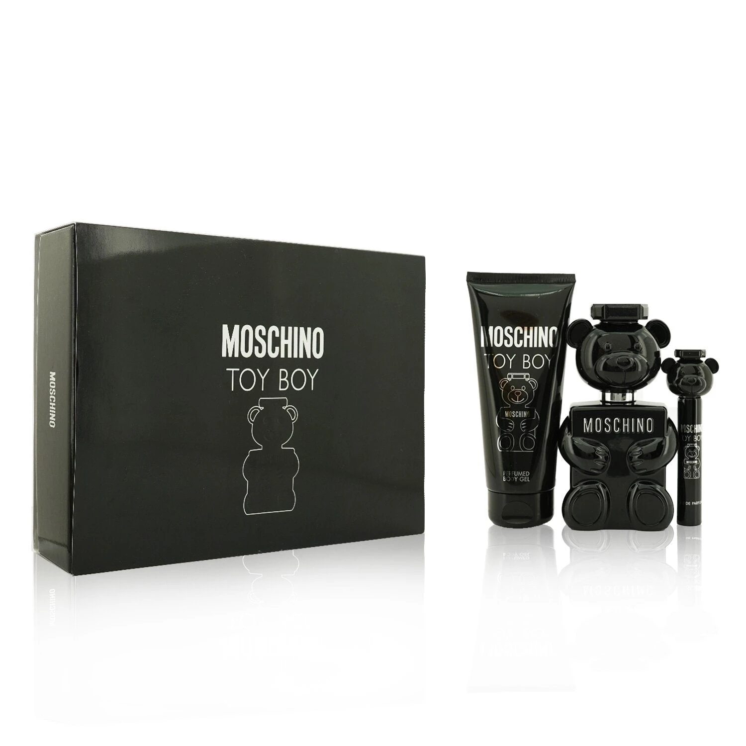 Moschino Toy Boy Coffret: Eau De Parfum Spray 100ml/3.4oz + Perfumed Body Gel 200ml/6.7oz + Eau De Parfum Spray 10ml/0.3oz 3pcs 4 Moschino Toy Boy Coffret: Eau De Parfum Spray 100ml/3.4oz + Perfumed Body Gel 200ml/6.7oz + Eau De Parfum Spray 10ml/0.3oz 3pcs - Image 2