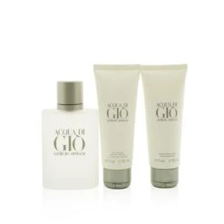 Giorgio Armani Acqua Di Gio Coffret: Eau De Toilette Spray 100ml/3.4oz + All Over Body Shampoo 75ml/2.5oz + A/S Balm 75ml/2.5oz 3pcs