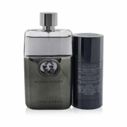Gucci Guilty Pour Homme Coffret: Eau De Parfum Spray 90ml/3oz + Travel Spray 15ml/0.5oz 2pcs -Demet Perfume Shop 27224733814 2