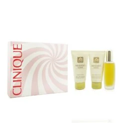 Clinique Aromatics Elixir Essentials Coffret: Parfum Spray 45ml/1.5oz + Body Smoother 75ml/2.5oz + Body Wash 75ml/2.5oz 3pcs -Demet Perfume Shop 27548480414 1