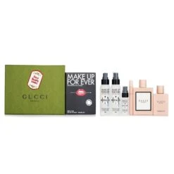 Gucci Gucci Bloom Eau De Parfum Coffret 3pcs + Make Up For Ever Mist & Fix Travel Set 3pcs 3pcs+3pcs