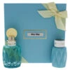 Miu Miu Leau Bleue By Miu Miu For Women - 2 Pc Gift Set 3.4 Oz EDP Spray, 3.4oz Body Lotion