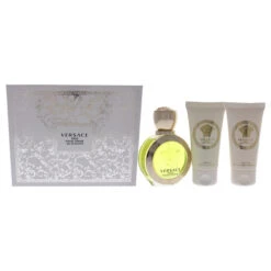 Versace Versace Eros Pour Femme By Versace For Women - 3 Pc Gift Set 1.7oz EDT Spray, 1.7oz Luxury Bath Shower Gel, 1.7oz Luxury Body Lotion