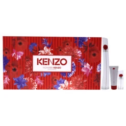 Kenzo Flower By Kenzo For Women - 3 Pc Gift Set 3.3oz EDP Spray, 0.5oz EDP Spray 2.5oz Body Milk