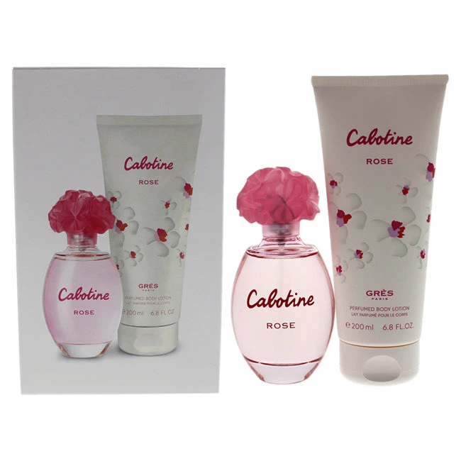 Parfums Gres Cabotine Rose By Parfums Gres For Women - 2 Pc Gift Set 3.4oz EDT Spray, 6.76oz Perfumed Body Lotion 3 Parfums Gres Cabotine Rose By Parfums Gres For Women - 2 Pc Gift Set 3.4oz EDT Spray, 6.76oz Perfumed Body Lotion