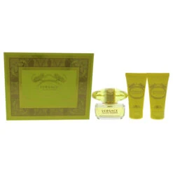 Versace Versace Yellow Diamond By Versace For Women - 3 Pc Gift Set 1.7oz EDT Spray, 1.7oz Shower Gel, 1.7oz Body Lotion